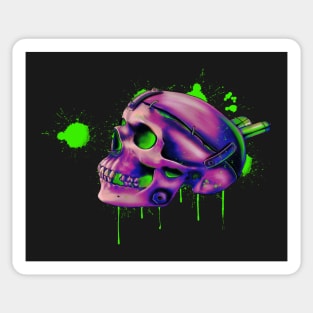 frankenstein skull Sticker